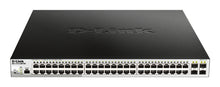 Load image into Gallery viewer, D-LINK 48-Port 10/100/1000BASE-T PoE + 4-Port 1 Gbps SFP Ports Metro Ethernet Switch