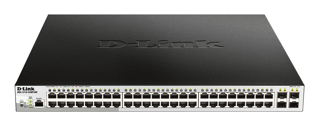 D-LINK 48-Port 10/100/1000BASE-T PoE + 4-Port 1 Gbps SFP Ports Metro Ethernet Switch