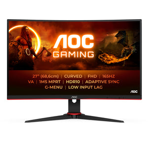 AOC 27 Curved FHD 165Hz Gaming monitor-