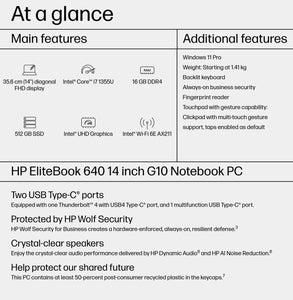 HP ELITE BOOK 640 G10 I7-1355U