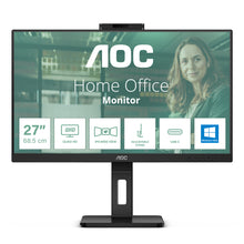 Load image into Gallery viewer, AOC 27 IPS FHD Webcam DP HDMI 4 X USB Monitor -