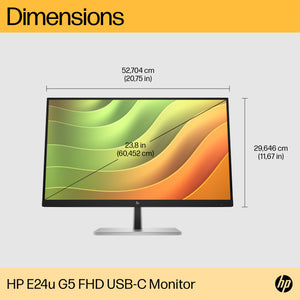 HP E24u G5 - E-Series - LED monitor - 23.8"" - 1920 x 1080 Full HD (1080p) @ 75 Hz - IPS - 250 cd/m²