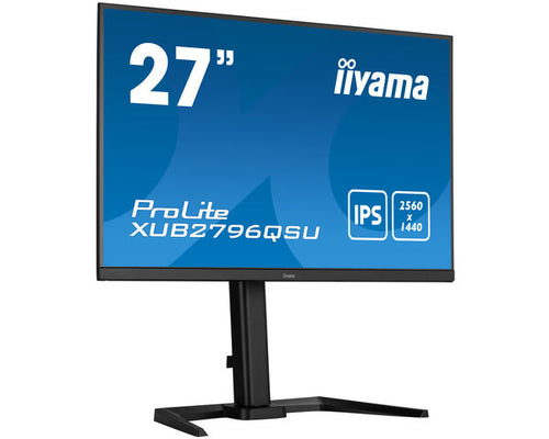 IIYAMA ProLite XUB2796QSU-B5 computer monitor 68.6 cm (27') 2560 x 1440 pixels Wide Quad HD LED Blac