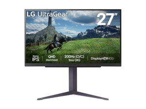 LG UltraGear 27GS85Q-B - LED monitor - gaming - 27"" - 2560 x 1440 QHD @ 180 Hz - Nano IPS - 400 cd/m