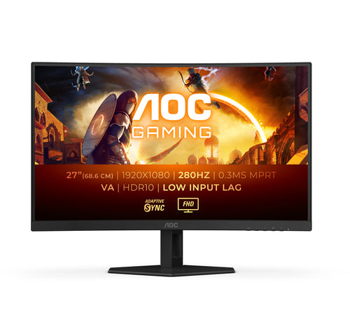 AOC 27 INCH Curved FHD 280Hz 2HDMI DP Monitor-