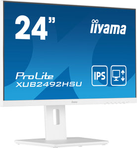 IIYAMA ProLite XUB2492HSU-W5 LED display 61 cm (24') 1920 x 1080 pixels Full HD White