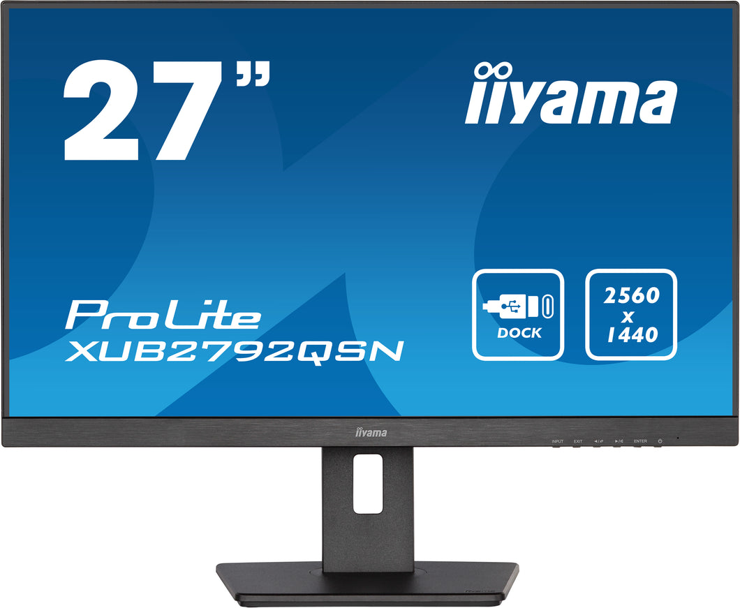 IIYAMA ProLite 68.6 cm (27') 2560 x 1440 pixels Wide Quad HD LED Black