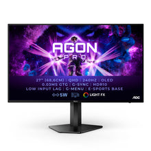 Load image into Gallery viewer, AOC Agon 27 OLED QHD Gaming monitor