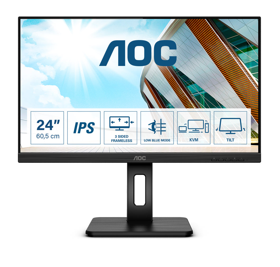 AOC 24P2C - LED monitor - Full HD (1080p) - 24-