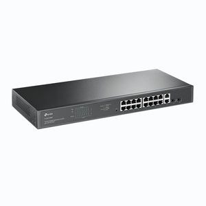 TP-LINK JetStream TL-SG1218MP 16 Ports Ethernet Switch - 2 Layer Supported - Modular