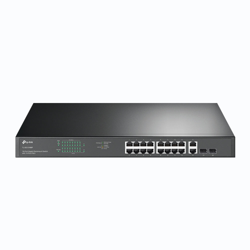 TP-LINK JetStream TL-SG1218MP 16 Ports Ethernet Switch - 2 Layer Supported - Modular