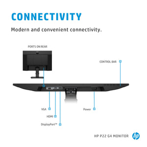 HP P22 G4 - P-Series - LED monitor - Full HD (1080p) - 21.5