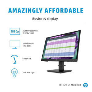 HP P22 G4 - P-Series - LED monitor - Full HD (1080p) - 21.5