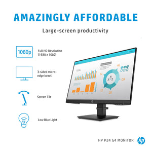 HP P24 G4 - P-Series - LED monitor - Full HD (1080p) - 23.8