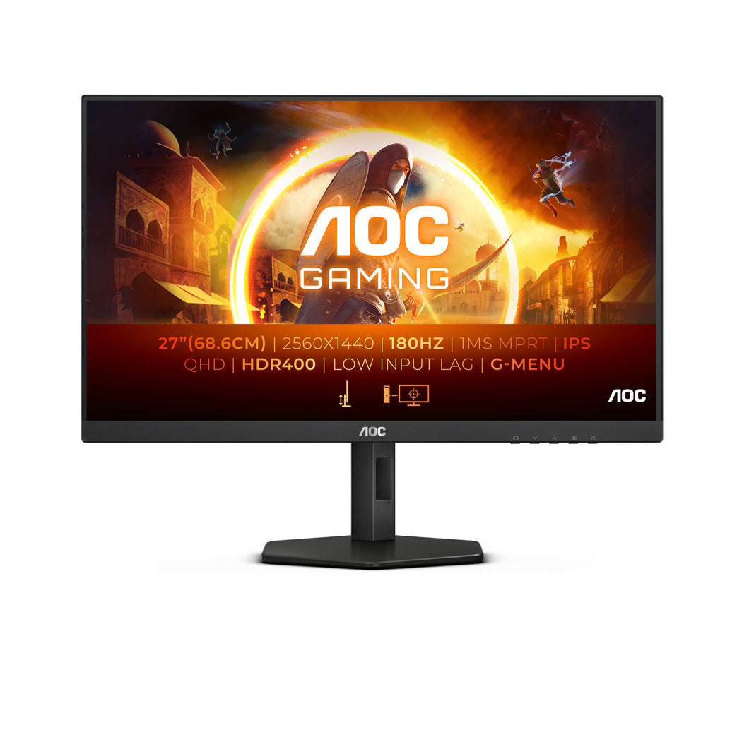 AOC 27 IPS QHD 180Hz 1ms HDMI DP HA Monitor -