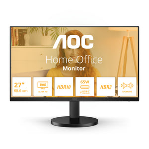 AOC 27 INCH 4K IPS 65W USB C 2 HDMI HA Monitor -