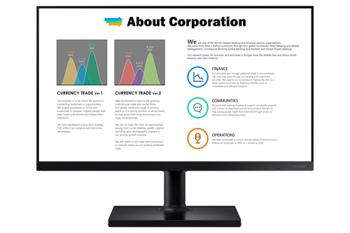 SAMSUNG F22T450FQR - T45F Series - LED monitor - Full HD (1080p) - 22