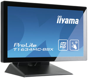 IIYAMA ProLite T1634MC-B8X touch screen monitor 39.6 cm (15.6') 1920 x 1080 pixels Multi-touch Multi