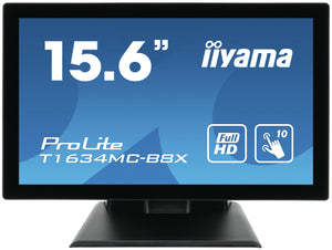 IIYAMA ProLite T1634MC-B8X touch screen monitor 39.6 cm (15.6') 1920 x 1080 pixels Multi-touch Multi