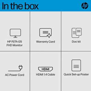 HP P27H G5 MONITOR 27IN 16:9 5MS