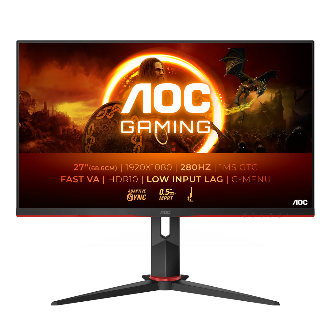 AOC 27 INCH FHD 280Hz 2 HDMI DP HA Monitor -