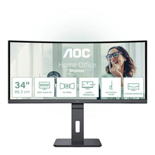 Load image into Gallery viewer, AOC 34 IPS FHD USB C DP HDMI 4 X USB