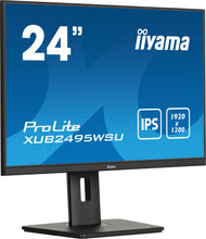 Load image into Gallery viewer, IIYAMA ProLite 24 inch - WXUGA IPS LED Monitor - 1920x1200 - Pivot / HAS / USB-C