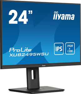 IIYAMA ProLite 24 inch - WXUGA IPS LED Monitor - 1920x1200 - Pivot / HAS / USB-C