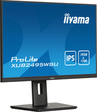 Load image into Gallery viewer, IIYAMA ProLite 24 inch - WXUGA IPS LED Monitor - 1920x1200 - Pivot / HAS / USB-C