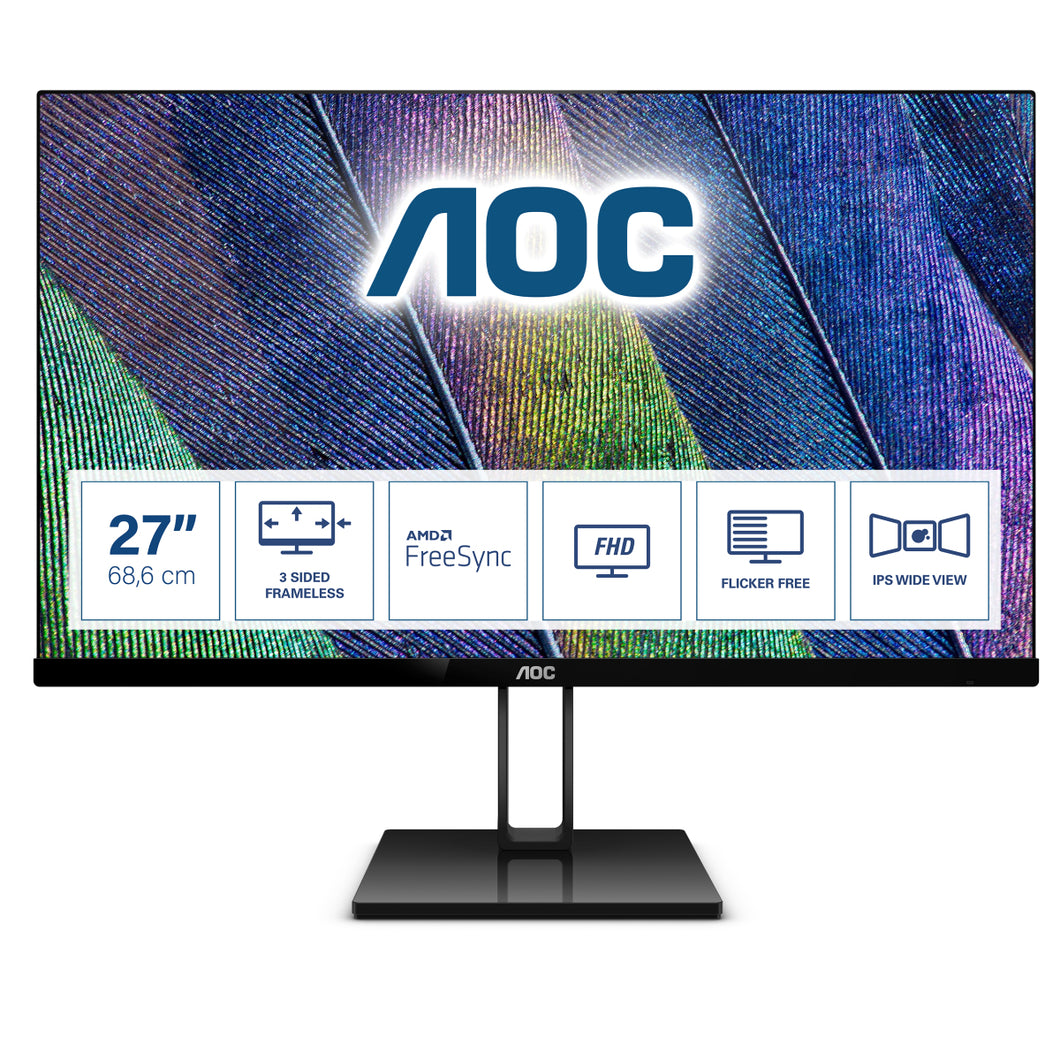 AOC 27V2Q - LED monitor - Full HD (1080p) - 27