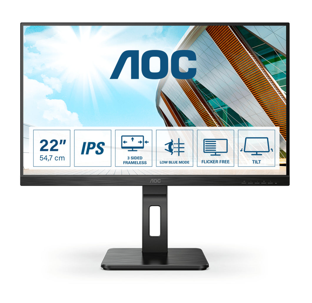 AOC 22P2DU - LED monitor - Full HD (1080p) - 21.5