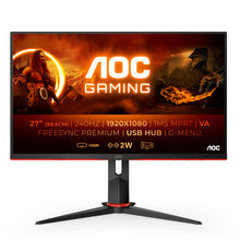 Load image into Gallery viewer, AOC Gaming C27G2ZU/BK - LED monitor - curved - Full HD (1080p) - 27