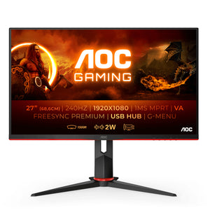 AOC Gaming C27G2ZU/BK - LED monitor - curved - Full HD (1080p) - 27