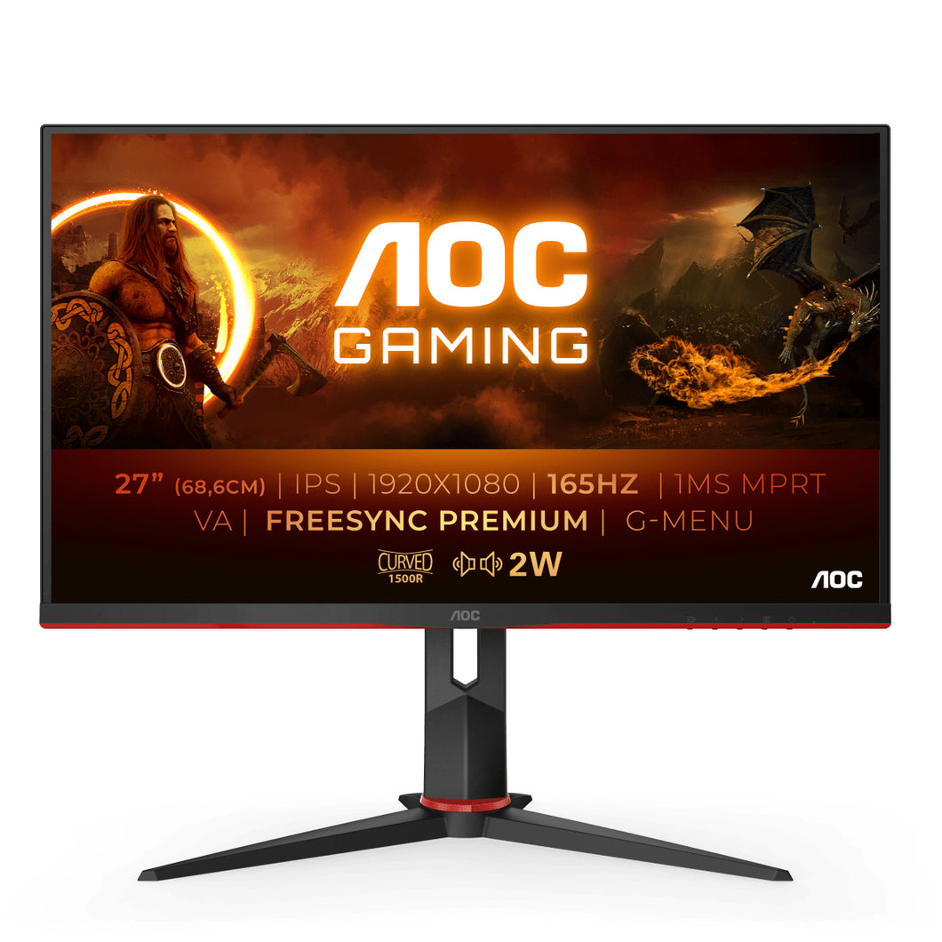 AOC Gaming C27G2AE/BK - LED monitor - curved - Full HD (1080p) - 27