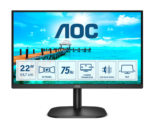 AOC 22B2DA - LED monitor - Full HD (1080p) - 22