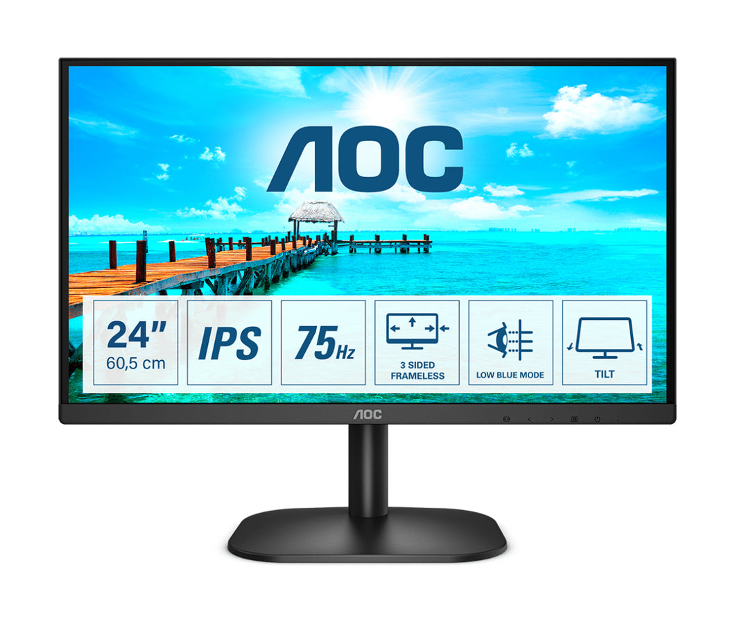 AOC 24B2XDA - LED monitor - Full HD (1080p) - 24