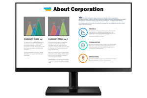 SAMSUNG F24T450FQR - T45F Series - LED monitor - Full HD (1080p) - 24