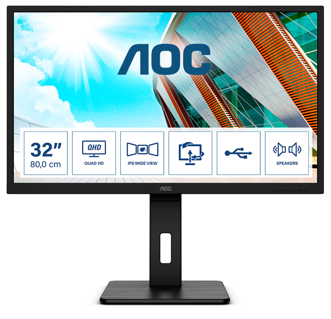 AOC Q32P2 - LED monitor - QHD - 31.5