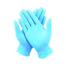 Disposable Gloves -Blue Nitrile- Medium- powder free.